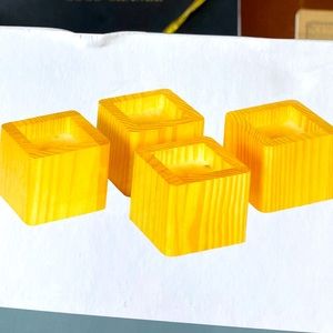 Stackable Wood Bed Lifters.